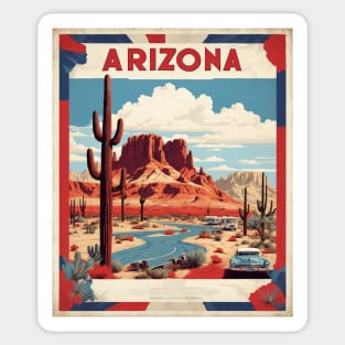 Arizona United States of America Tourism Vintage Poster Sticker